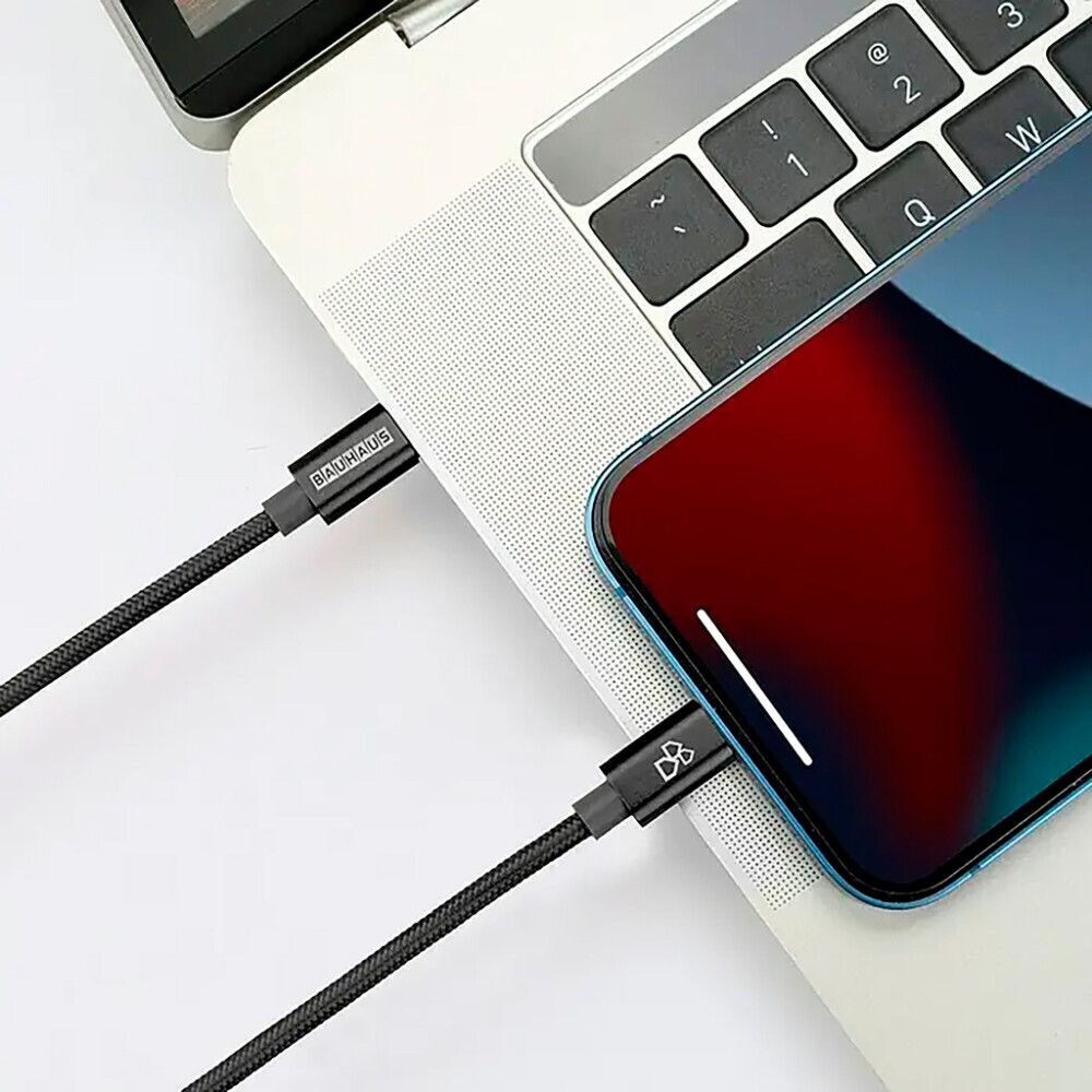 Latausjohto BAUHAUS C-USB musta 1 m