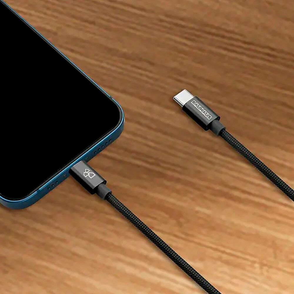 Latausjohto BAUHAUS C-USB musta 1 m