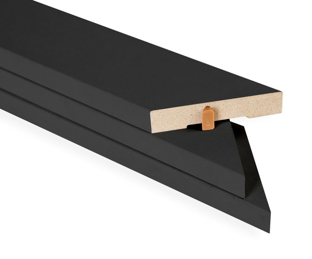 Ovisetti Maler 1-puoleinen jiirilukitsimella MDF musta E0 58 mm eri kokoja