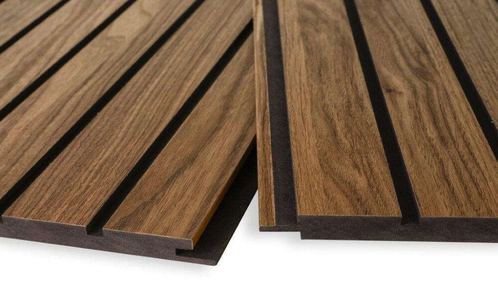 Rimapaneeli Maler Louvre MDF Aito Tunne Pähkinä / musta 12 x 195 x 2800 mm 3 kpl/pkt