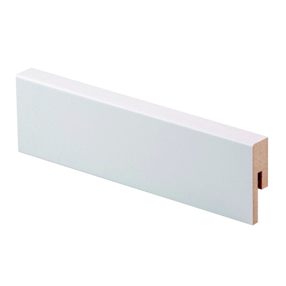 Jalkalista Maler Aava R2 MDF Mel valkoinen E0 12 x 32 x 2750 mm