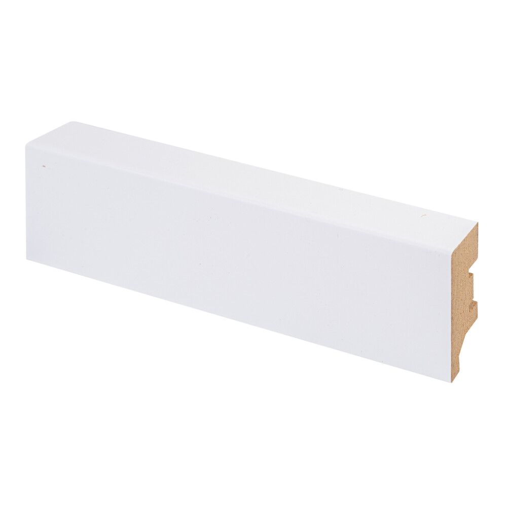 Jalkalista Maler Aava R2  15 x 42 x 2750 mm MDF Puhdas Valkoinen