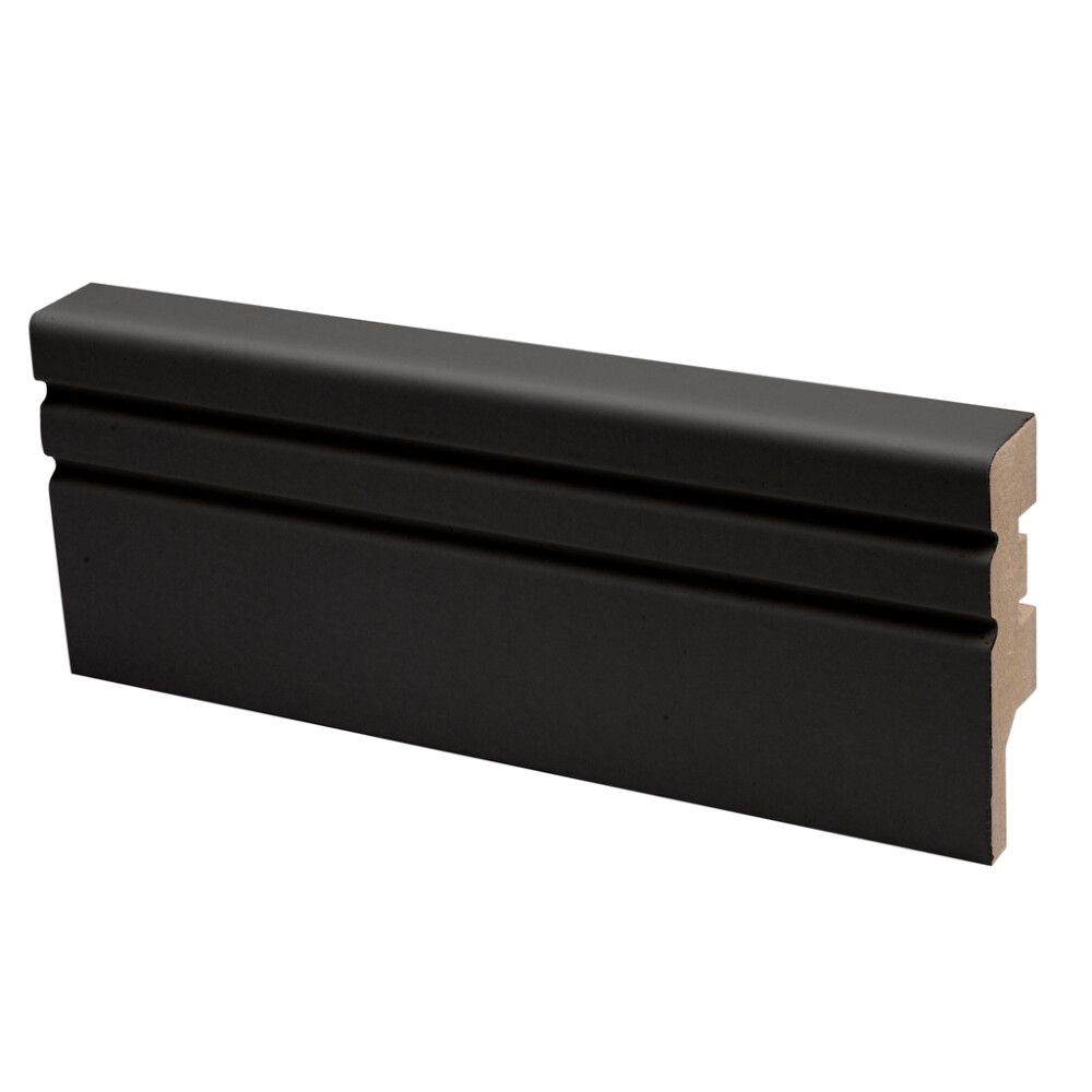 Jalkalista Maler Jana  15 x 58 x 2750 mm MDF Musta