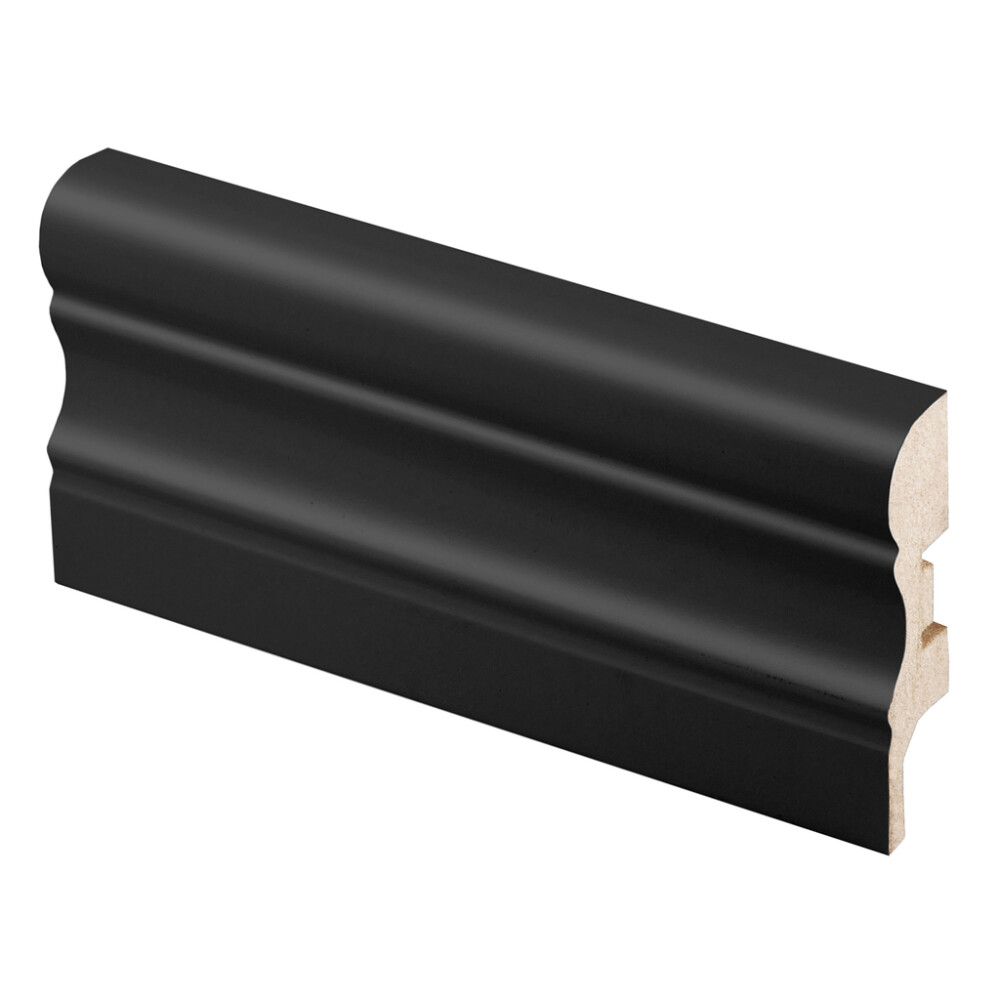 Jalkalista Maler Aura 15 x 60 x 2750 mm MDF Musta