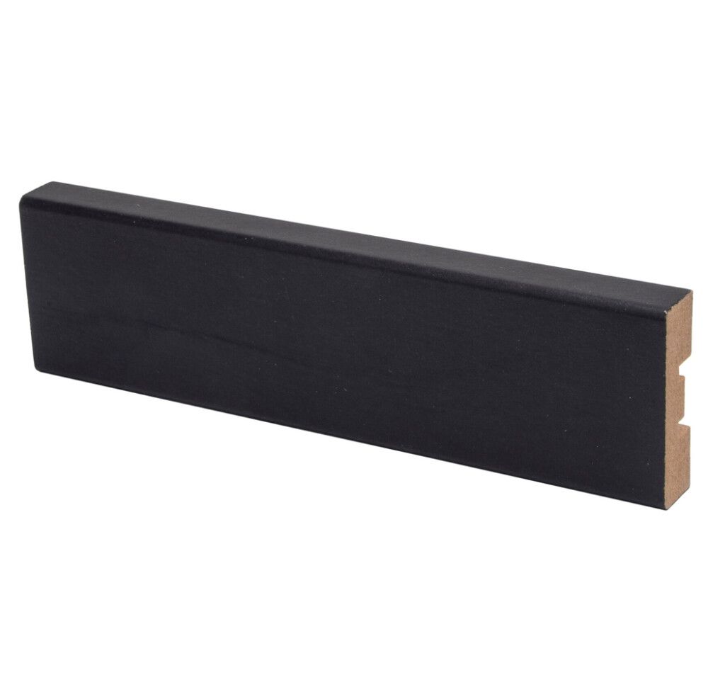 Peitelista Maler Aava MDF mel musta 12 x 42 x 2750 mm