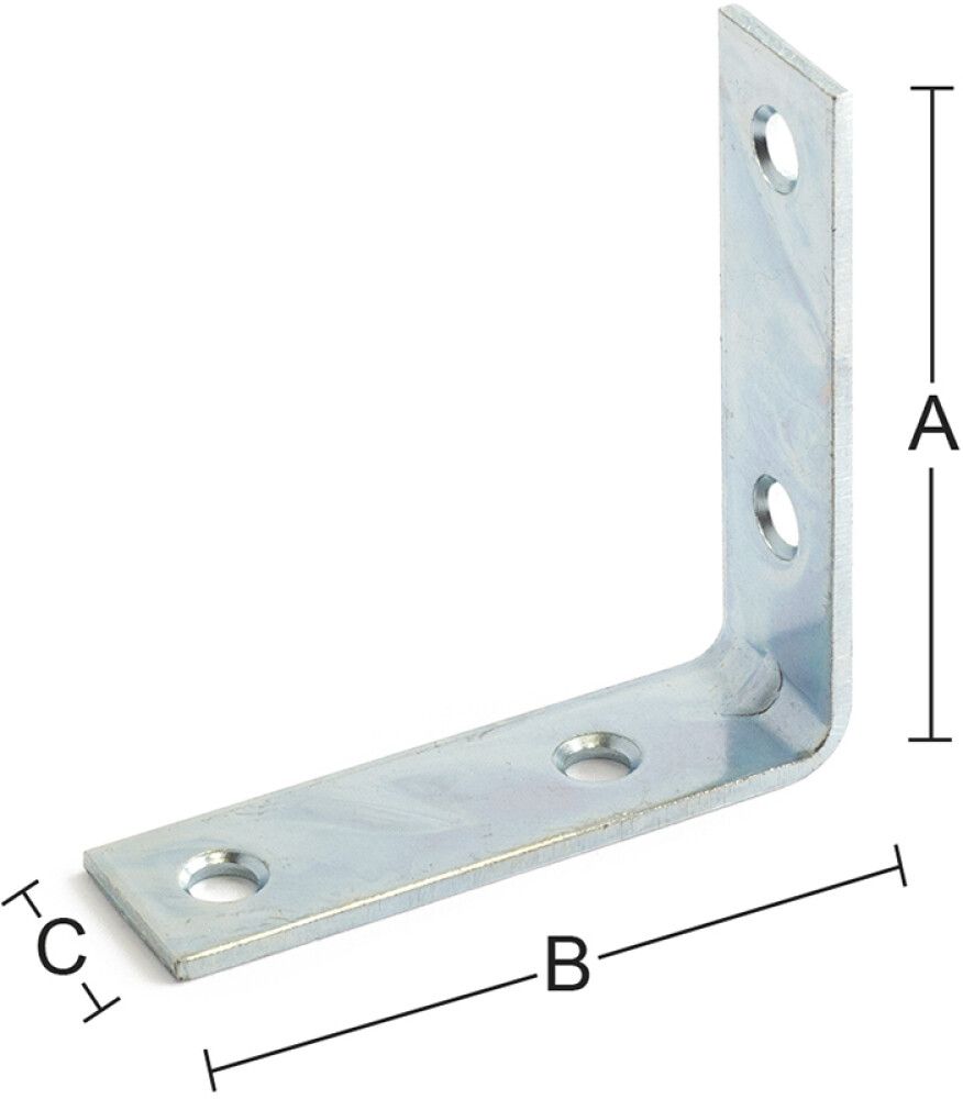 Kulmatuki Habo 6101 teräs 38 mm 2 kpl/pkt