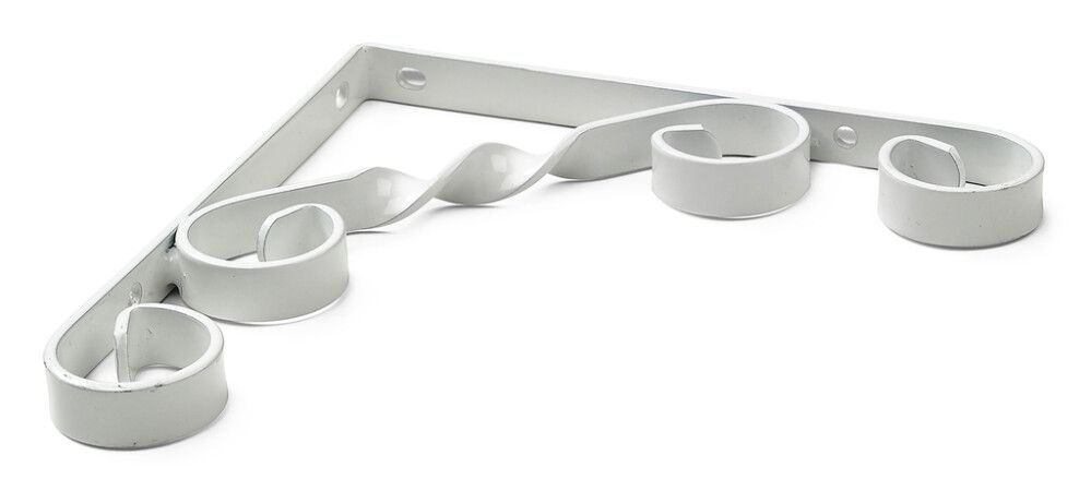 Hyllynkannatin Habo 4 valkoinen 100 mm