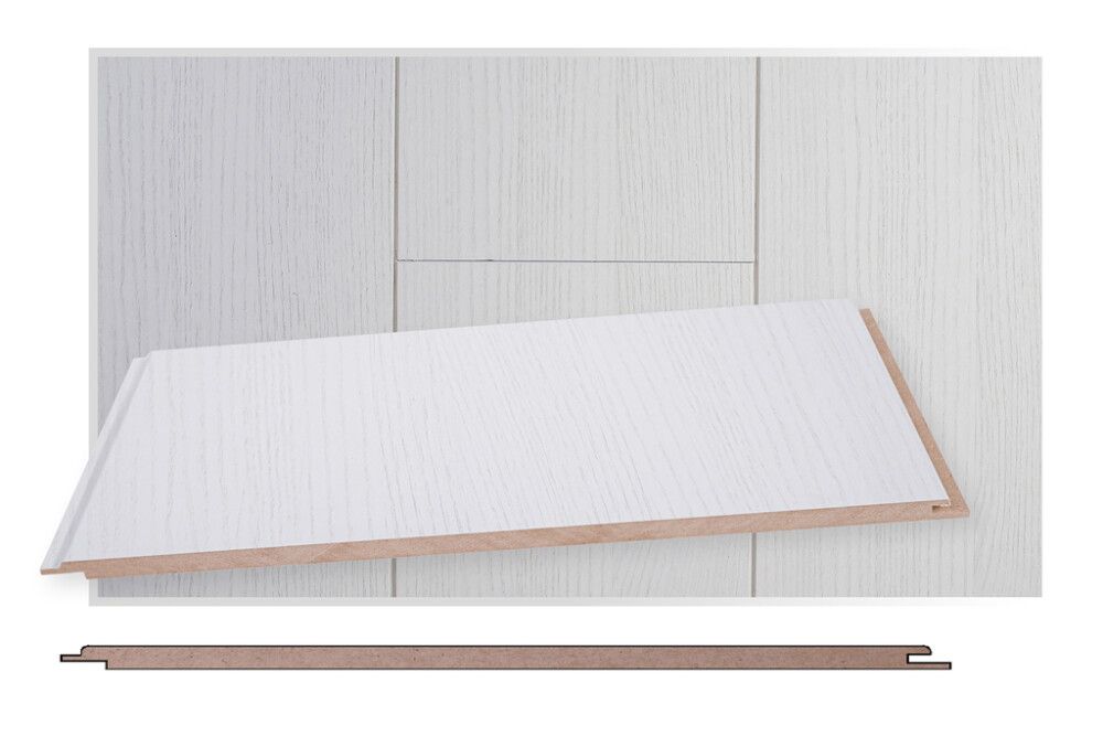 Lyhyt MDF-kattopaneeli Maler STP-0 E0 hopeasaarni 8 x 315 x 1200 mm