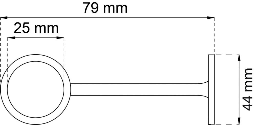 Putkenkannatin Habo 759 kromi 2 kpl/pkt