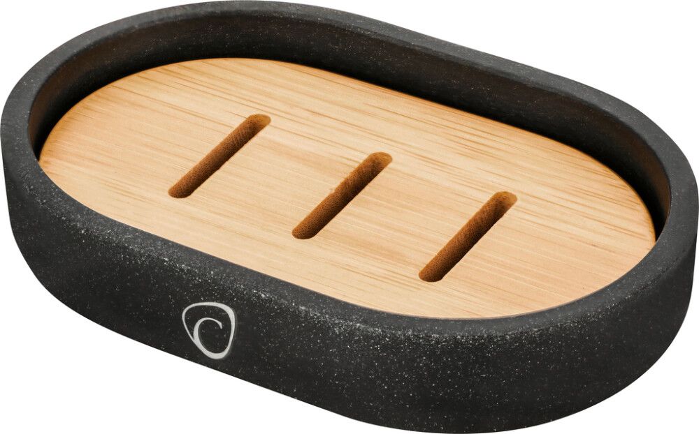 Saippuakuppi Camargue Vero Bambu/Antrasiitti 12 x 8 cm