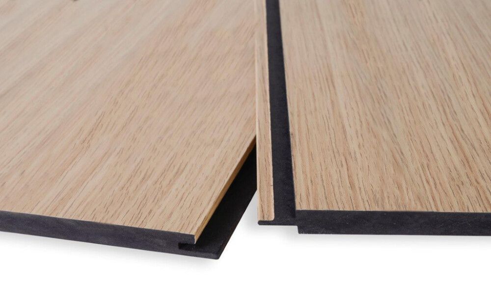 Sisustusneliö Maler Louvre neliö MDF Tammi / musta 600 x 600 mm