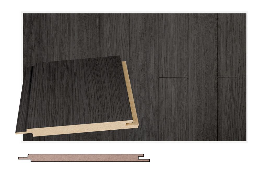Kattopaneeli Maler SPA STS-5 MDF Grafiitti Tammi 12 x 120 x 2400 mm