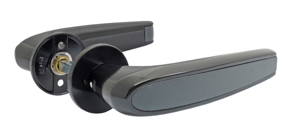 Ulko-ovenpainike Abloy Duetto 8/007 60-70 mm MS Musta