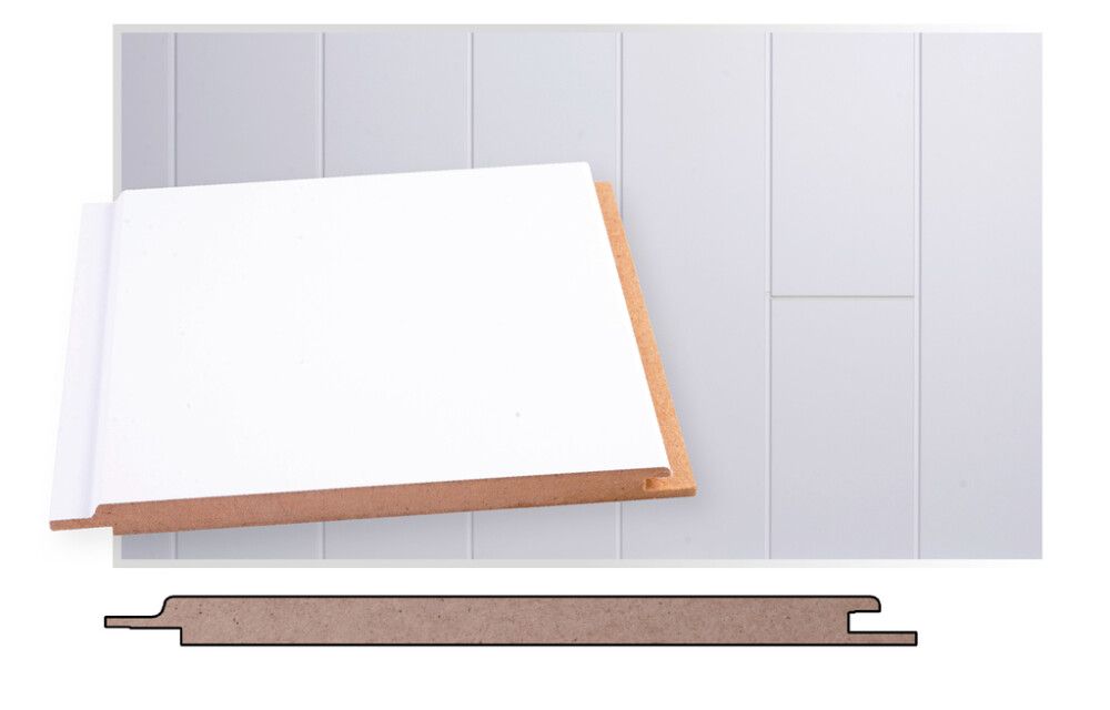 Sisustuspaneeli Maler MDF E0 STP-5 Mel Lumi 10 x 160 x 2070 mm