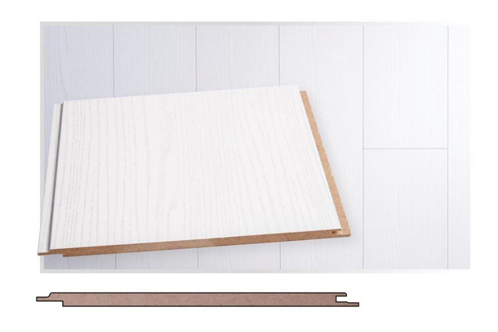 Sisustuspaneeli Maler MDF STP-0 Mel Lumipaju 10 x 195 x 2070 mm