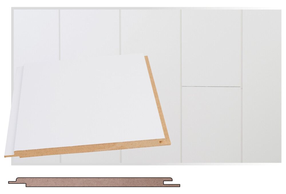 Sisustuspaneeli Maler MDF E0 STS-5 Mel Lumi 10 x 160 x 2070 mm