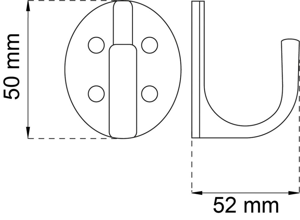 Vaatekoukku Habo 89 messingöity