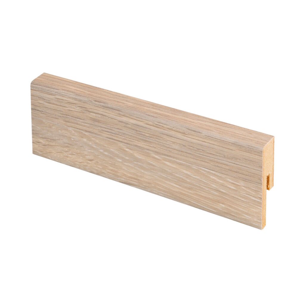 10 kpl Jalkalista Maler Aava R2 MDF Mel Vanilla tammi 12 x 42 x 2750 mm