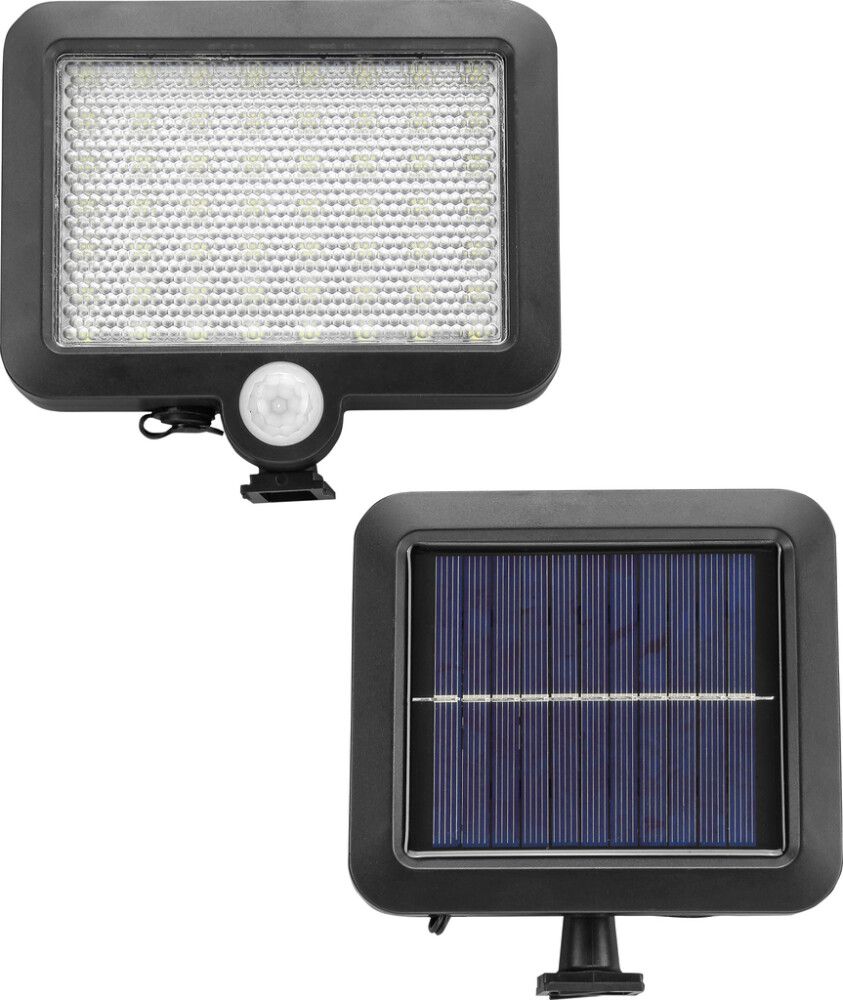 LED Valonheitin Aurinkokennolla Musta