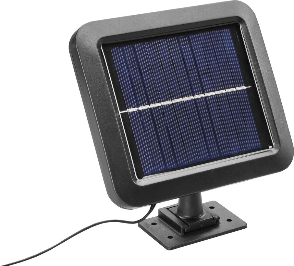 LED Valonheitin Aurinkokennolla Musta