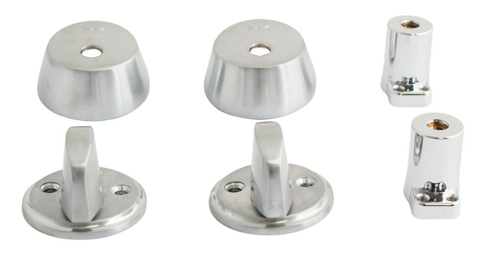 Avainpesä- ja vääntönuppisarja Habo Harjattu Kromi 2 kpl/pkt