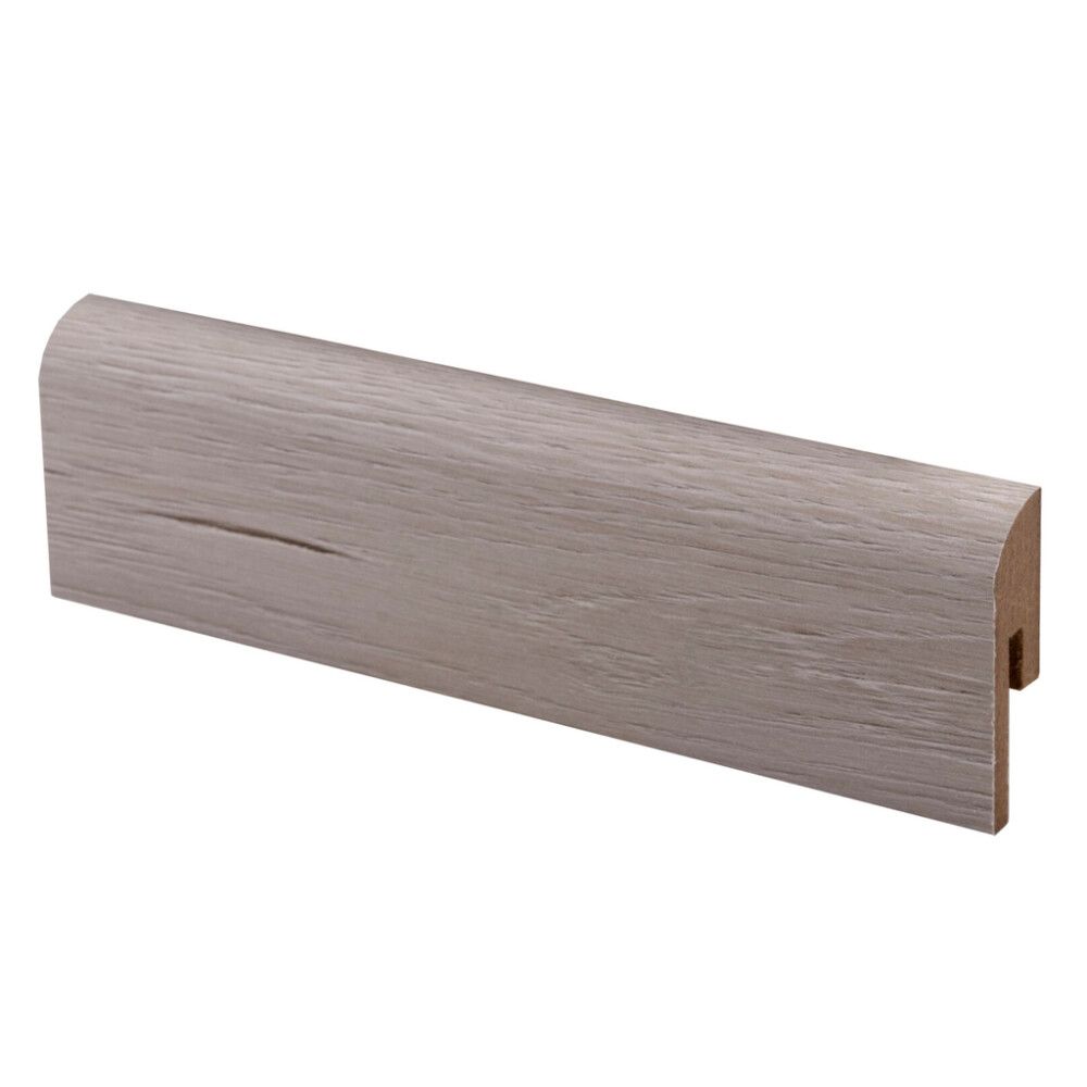 10 kpl Jalkalista Maler ART Pyörre R10 MDF Aito Tunne Tuhka 12 x 42 x 2750 mm
