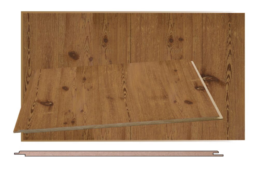 MDF-paneeli Maler STP-0 ympäripontattu 8 x 315 x 1200 mm Rustik Pähkinä