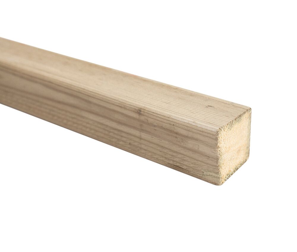 Kyllästetty Mänty A 48 x 48 mm MIT Höylätty Vihreä (per metri)