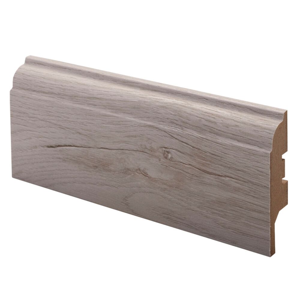 5 kpl Jalkalista Maler Art Koski MDF Aito Tunne Tuhka 16 x 65 x 2750 mm