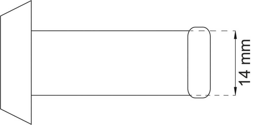 Ovisilmä Habo 6544 kromi Ø 14 mm