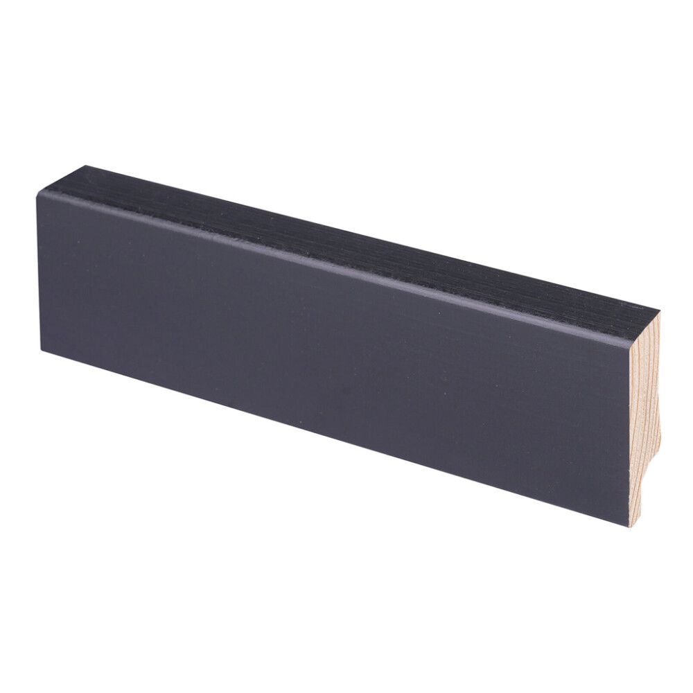 10 kpl Jalkalista Maler Aava mänty musta 12 x 42 x 2700 mm