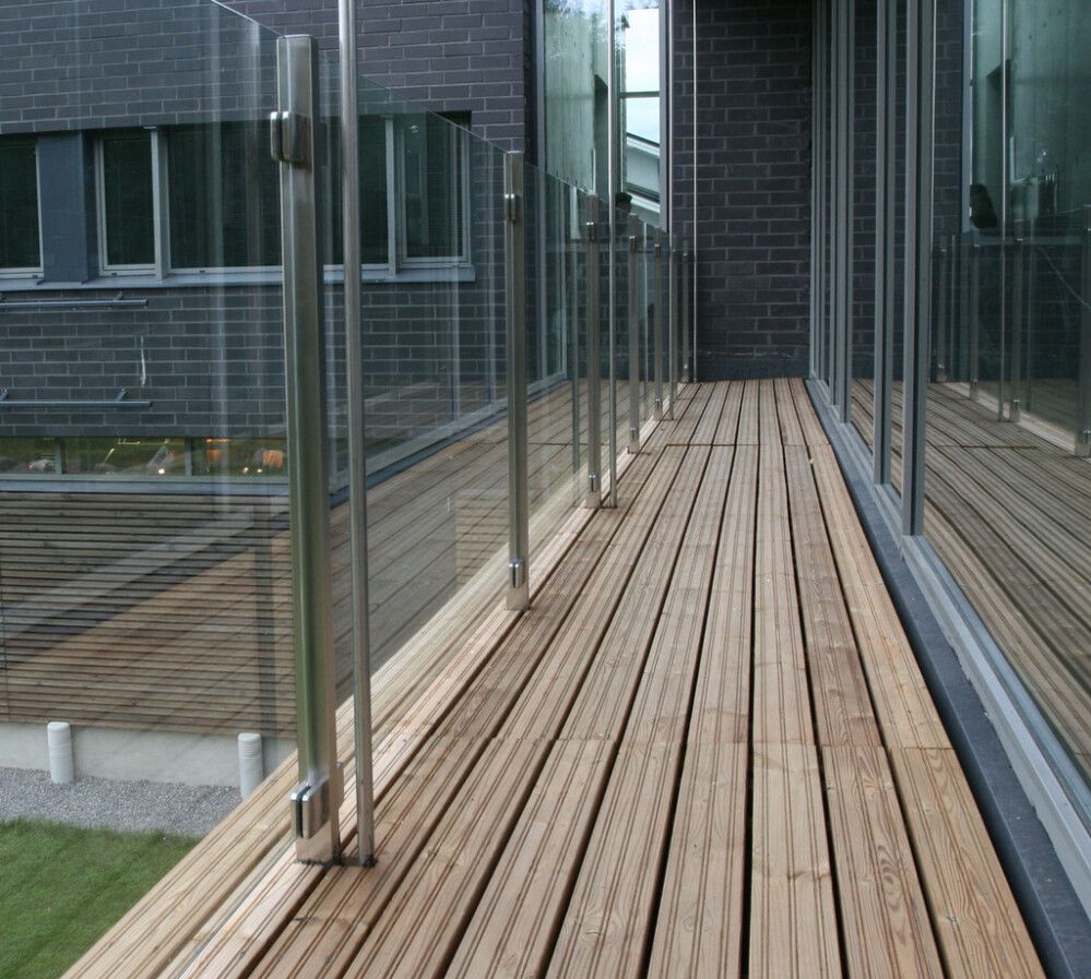 Terassilauta Kyllästetty AB 28 x 95 mm SHP Uritettu  Ruskea (per metri)