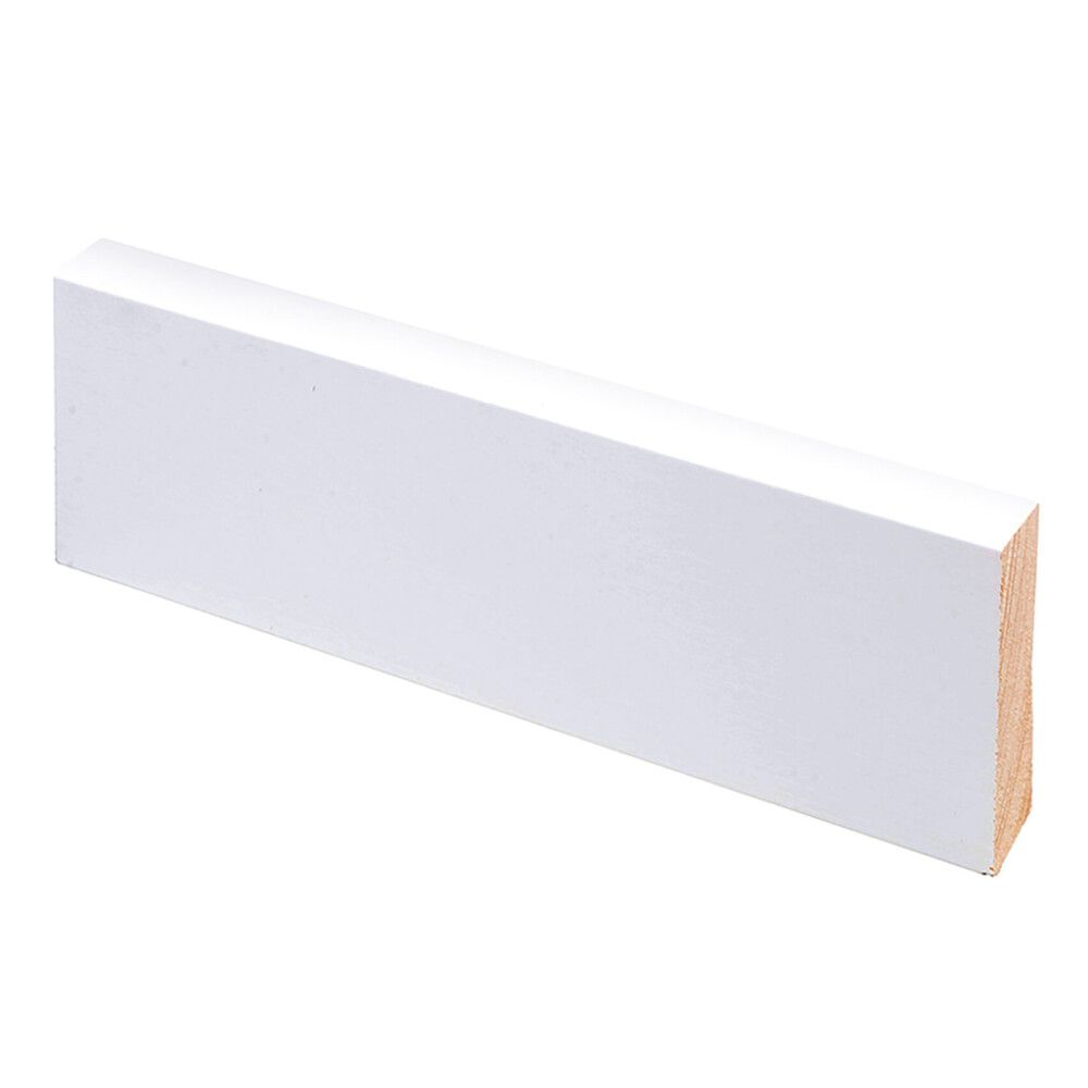 5 kpl Jalkalista Maler Smart Aava mänty valkoinen 12 x 52 x 3300 mm