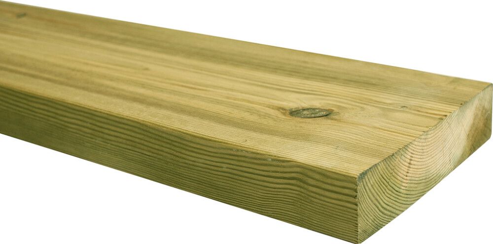 Kyllästetty A 48 x 198 mm Höylätty Vihreä (per metri)