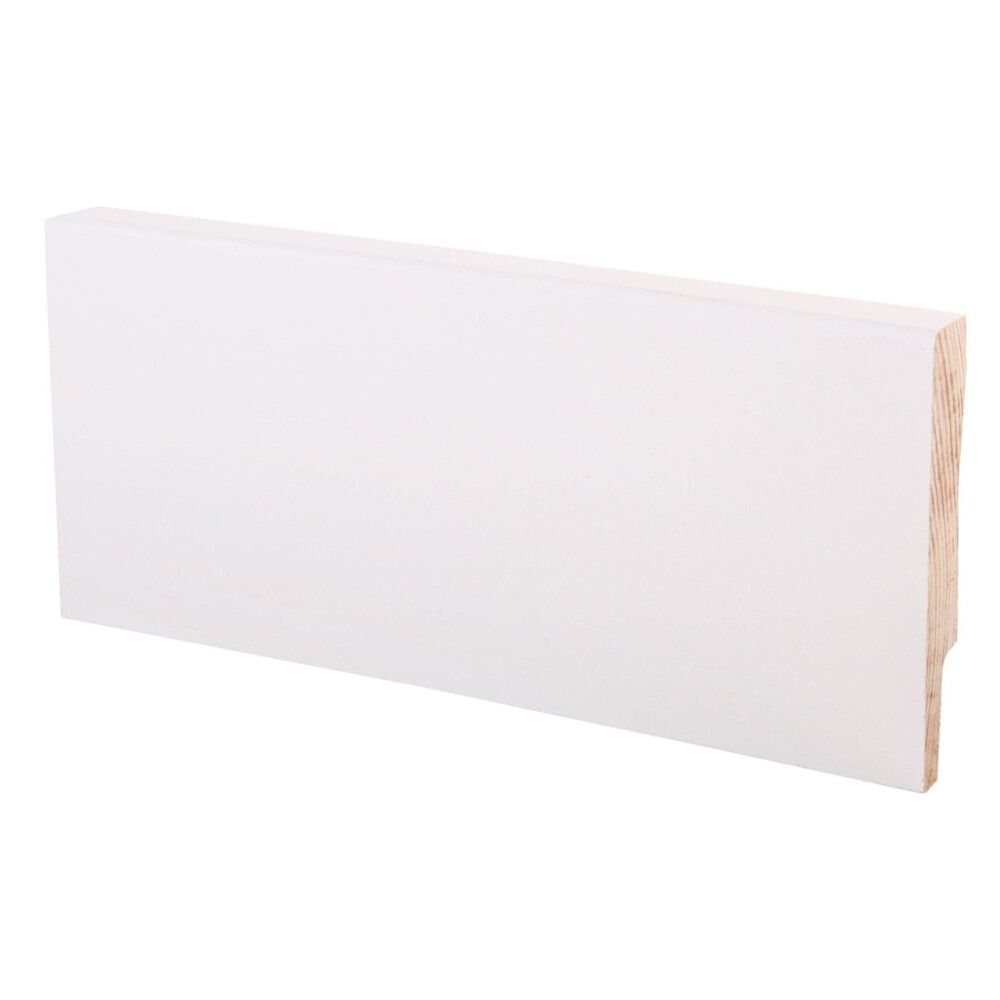 5 kpl Jalkalista Maler Smart Aava mänty valkoinen 12 x 70 x 3300 mm