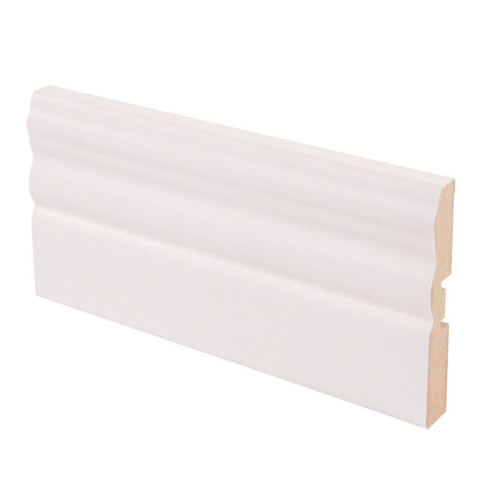 5 kpl Peitelista Maler Uurre MDF Mel valkoinen E0 12 x 70 x 3300 mm
