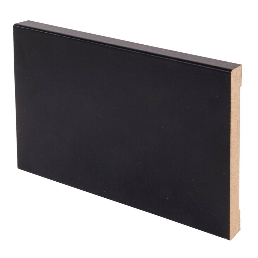 5 kpl Peitelista Maler Aava MDF Mel musta 12 x 92 x 3300 mm