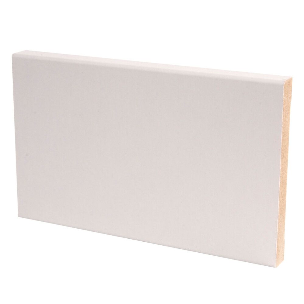 5 kpl Peitelista Maler Aava MDF Mel valkoinen E0 12 x 92 x 3660 mm