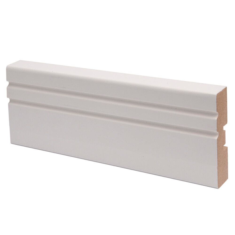 5 kpl Peitelista Maler Jana MDF koriste Mel Puhdas Valkoinen 16 x 58 x 2200 mm