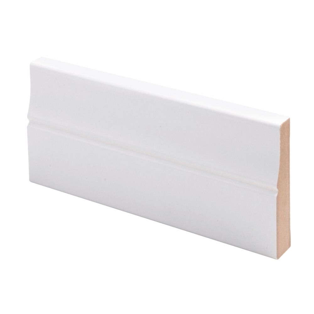 5 kpl Peitelista Maler Piirto MDF koriste Mel Valkoinen E0 16 x 70 x 3300 mm