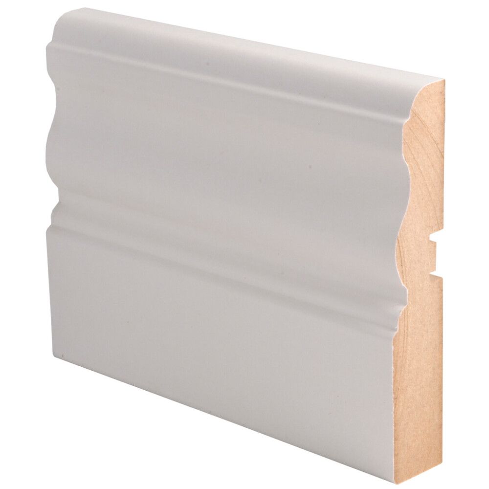 3 kpl Peitelista Maler  Laine Valkoinen 22 x 118 x 2800 mm