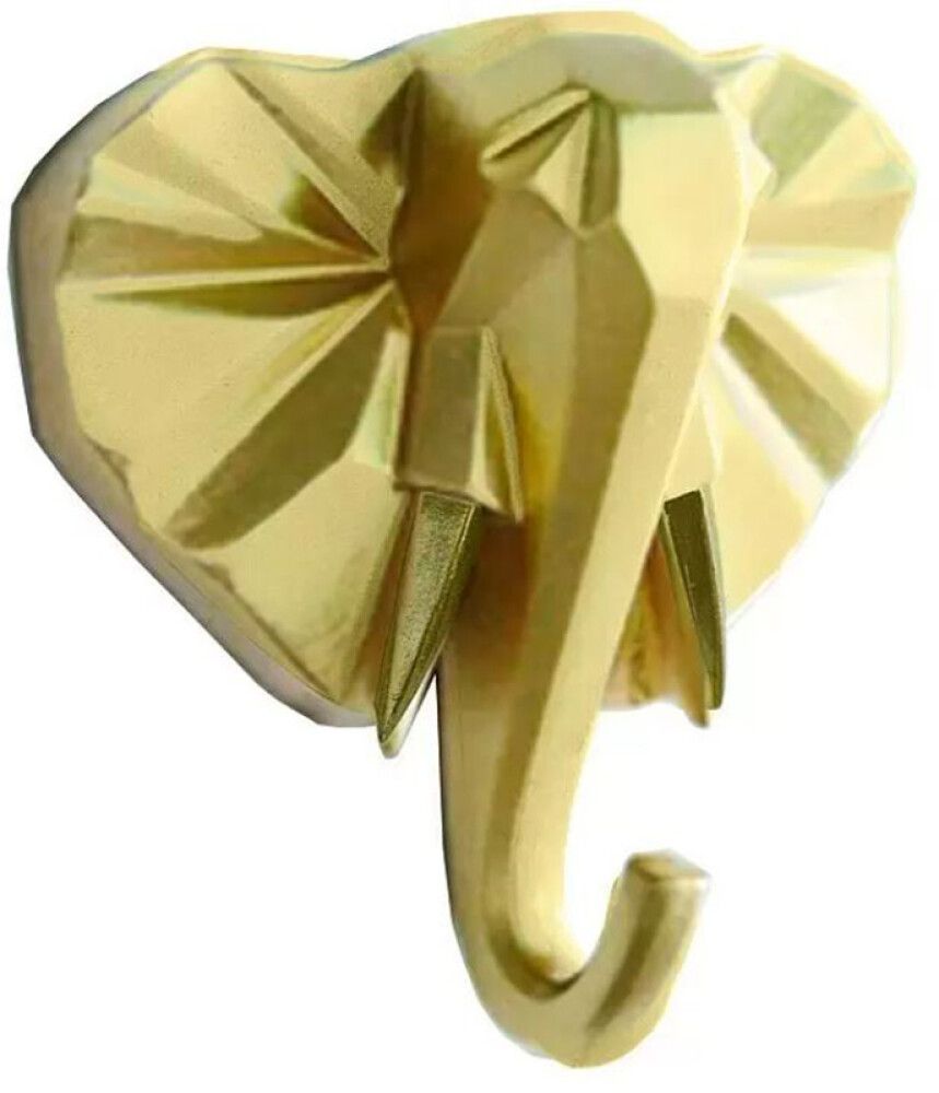 Vaatekoukku Norsu Kultainen