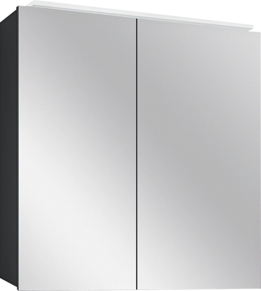 Peilikaappi Camargue Aluminio Black 60 x 60 x 11 cm