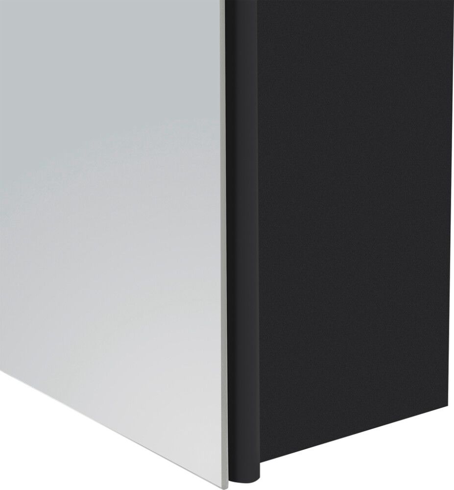 Peilikaappi Camargue Aluminio Black 60 x 60 x 11 cm