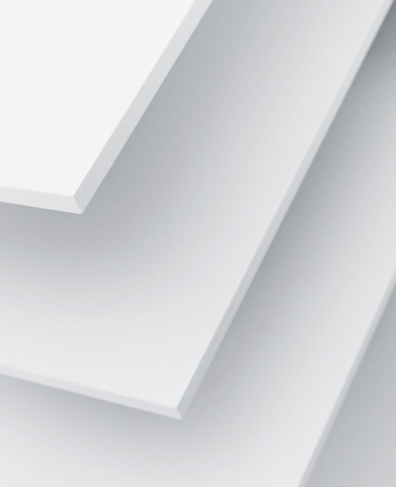 Melamiinilevy Valkoinen 16 x 285 x 2750 mm