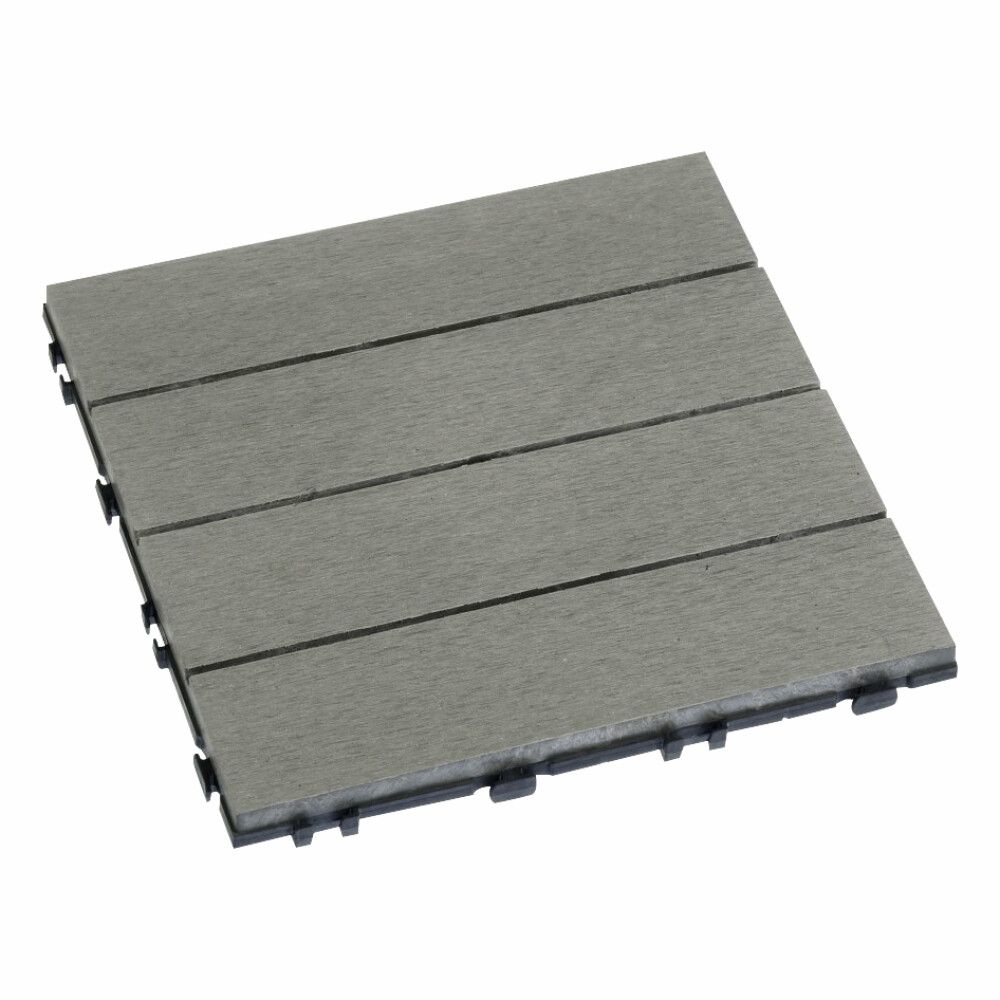 Klicklaatta 30 x 30 cm harmaa 10 kpl