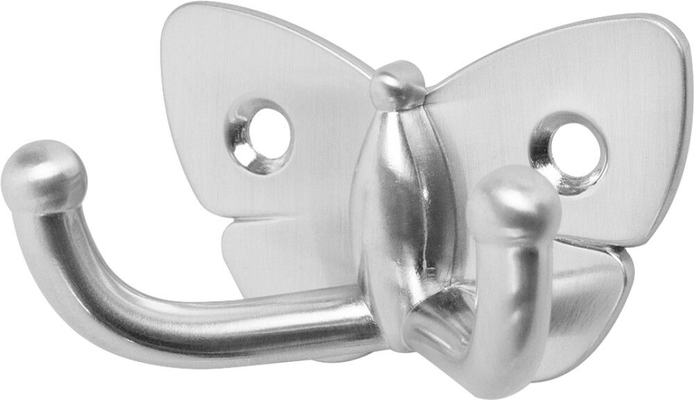 Vaatekoukku Habo 552 Harjattu Kromi