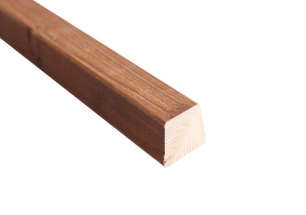 Ulkoverhousrima 42 x 42/32 mm Kuultava Ruskea SR/HS (per metri)