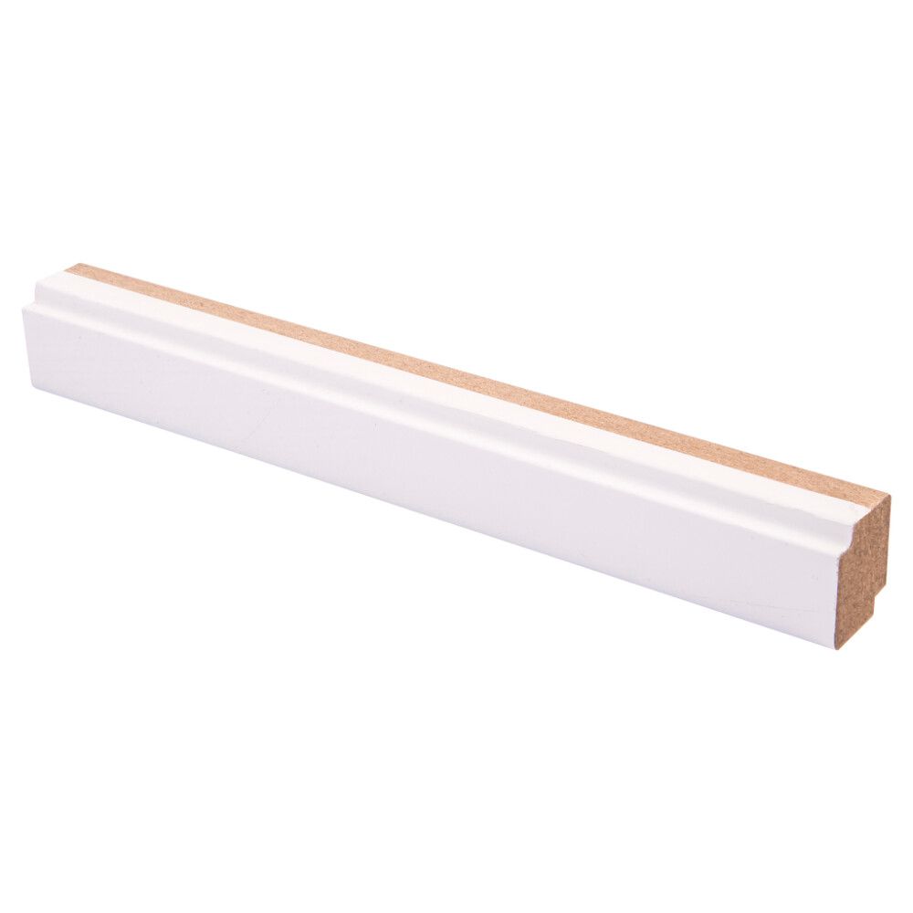 10 kpl Varjolista Maler Aava MDF Matta Valkoinen 16 x 19 x 2750 mm