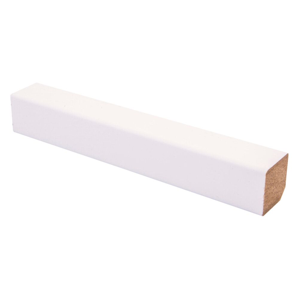 10 kpl Varjolista Maler Aava MDF Matta Valkoinen 22 x 22 x 2750 mm